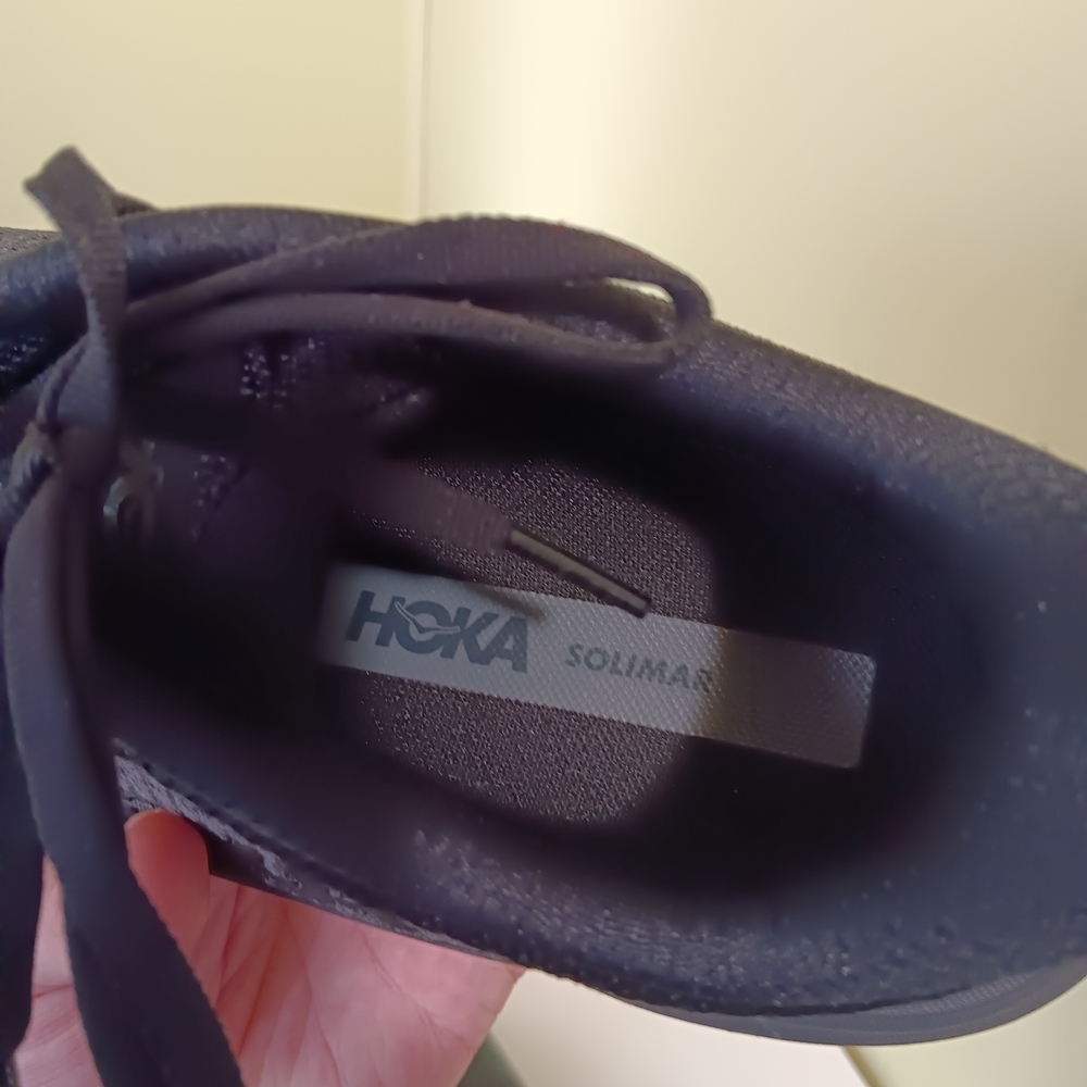 Hoka One One Solimar Shoes Mens 12.5 D Triple Black 1123074 BBLC Walk Running - Picture 10 of 11